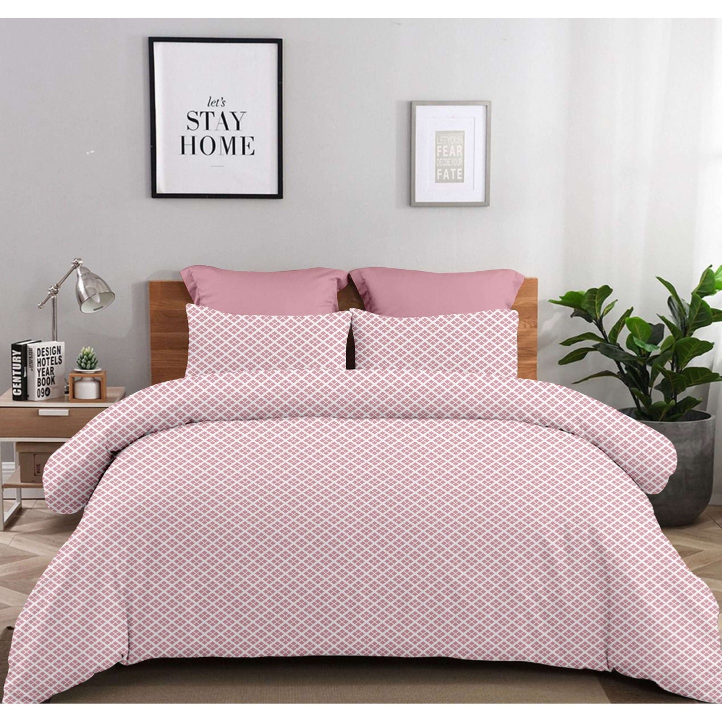 Σετ Σεντόνια 2x(1.75x2,60εκ) + 1x(52x72εκ) Claudia Dusty Rose