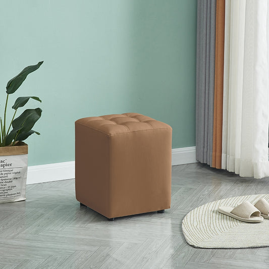 CUBE CAPPUCCINO PU ΣΚΑΜΠΟ 35x35x42
