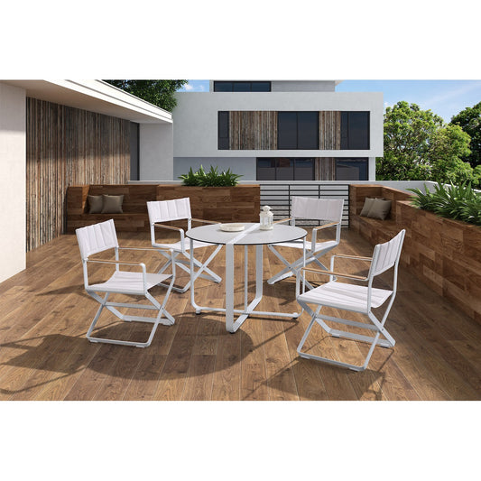 Clint/D5 Dining Set Λευκό