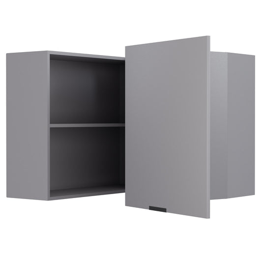 Craft Πάνω Ντουλάπι Γωνιακό Γραφίτης 60-60x30x72