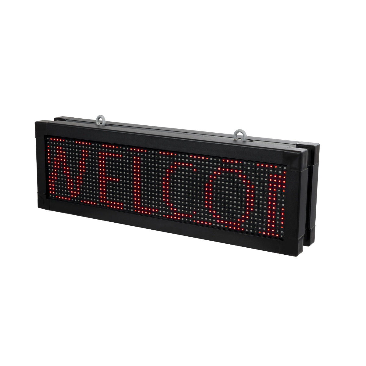 DISPLAY 90268 Κυλιόμενη Ψηφιακή Επιγραφή 64x16cm P10 Διπλής Όψης LED AC 220-240V Αδιάβροχο IP65 Κόκκινο - WiFi Control μέσω FK APP - Αισθητήρας Θερμοκρασίας & Υγρασίας - Μ70.5 x Π11 x Υ22.5