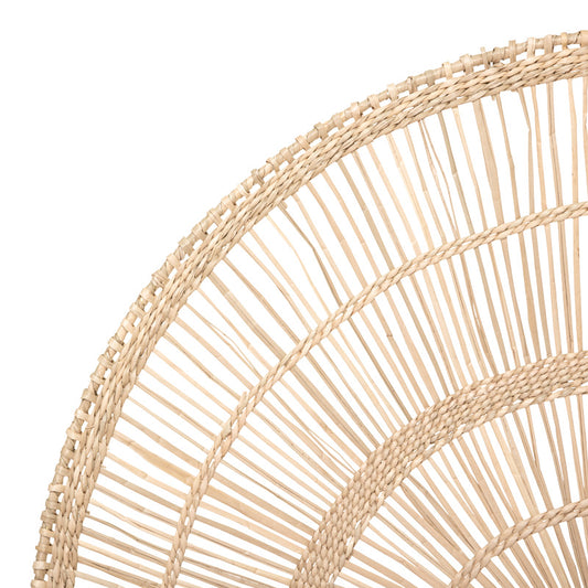 Διακοσμητικό Τοίχου Padma PE Rattan σε Φυσική Απόχρωση 60.7x1.5x35.5