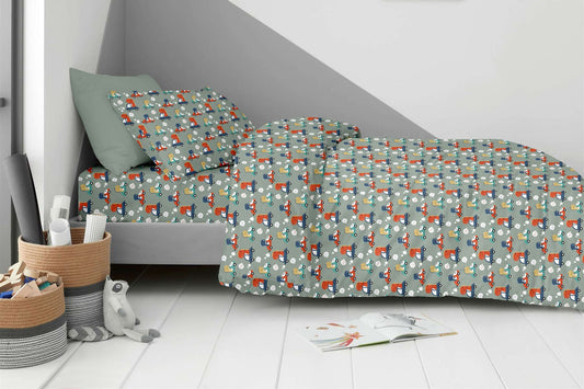 Σετ Παιδικό Κουβερλί με Σεντόνι και Μαξιλαροθήκες Dino Formula