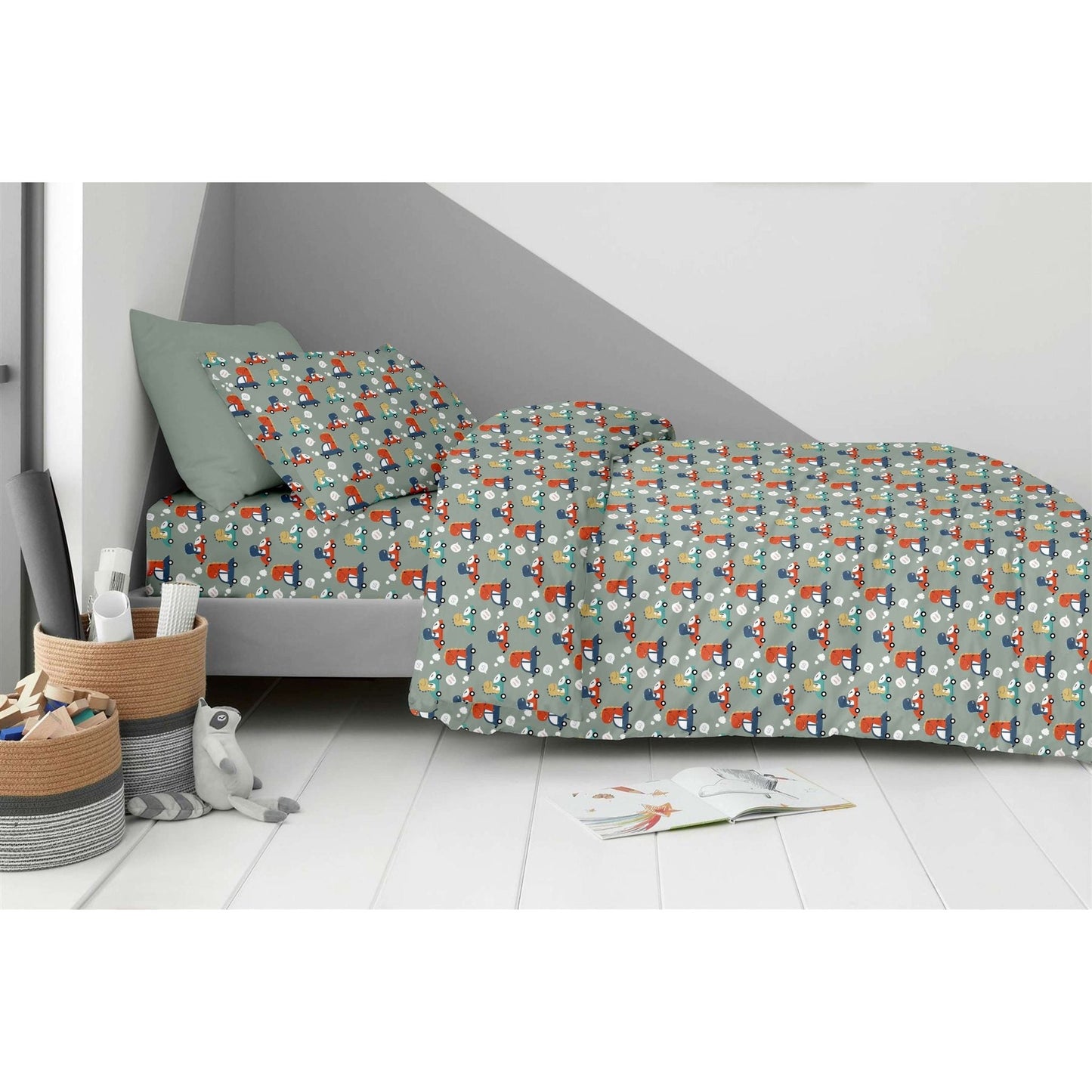 Σετ Παιδικό Κουβερλί με Σεντόνι και Μαξιλαροθήκες Dino Formula