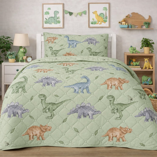 Παιδικό Κουβερλί Μονό Σετ Dinosaurs
