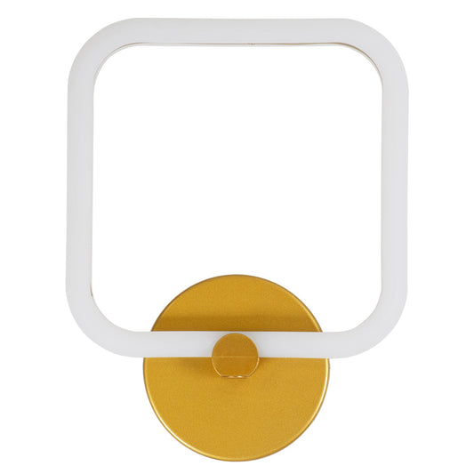 ELIZA 61344 Φωτιστικό Τοίχου - Απλίκα Design LED CCT 8W 960lm 360° AC 220-240V - Εναλλαγή Φωτισμού μέσω Διακόπτη On/Off All In One Ψυχρό 6000k+Φυσικό 4500k+Θερμό 2700k Μ22 x Π5 x Υ28.5cm - Χρυσό