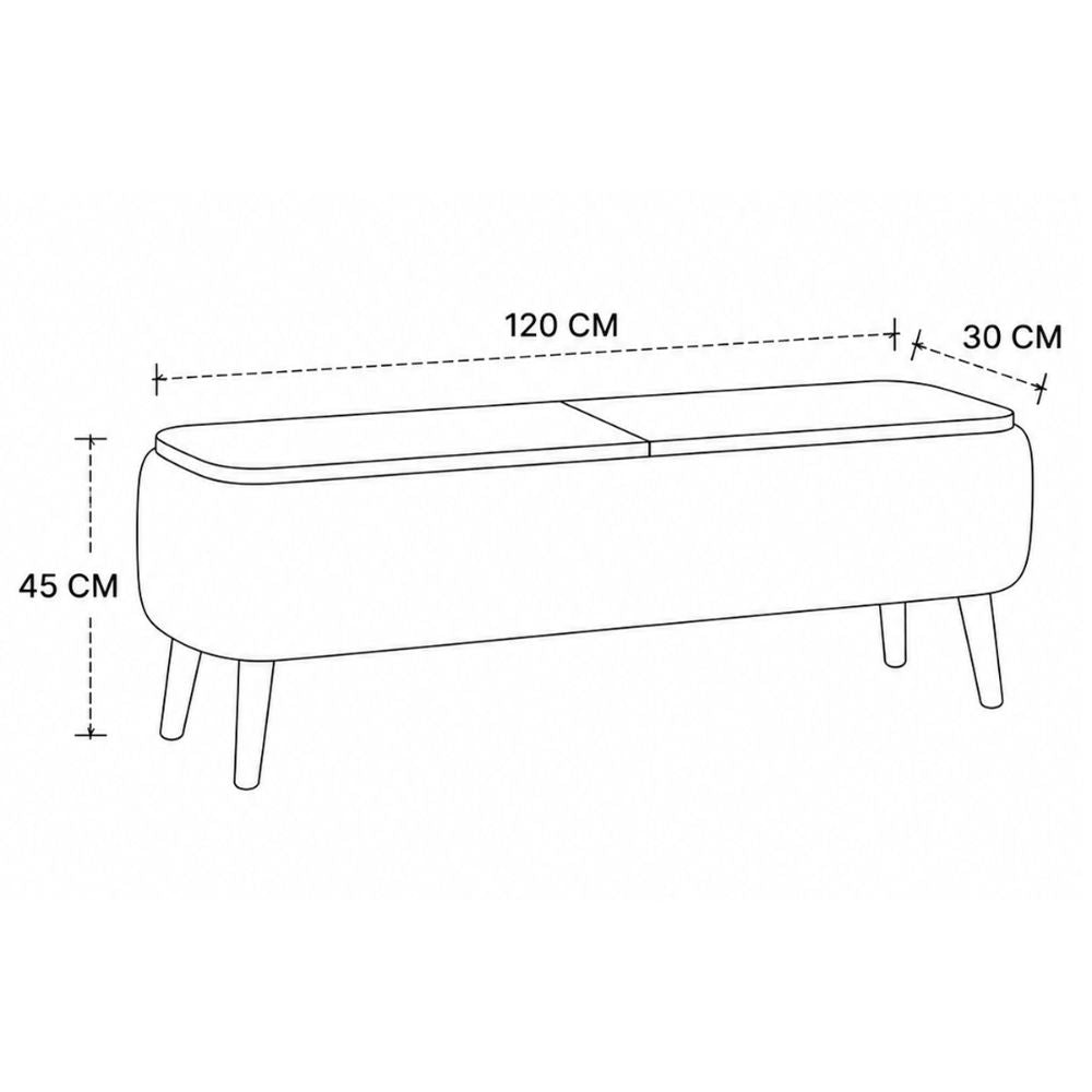 Έπιπλο Τηλεόρασης Luno Ύφασμα Teddy Χρώμα Λευκό - Pine Oak 120x30x45