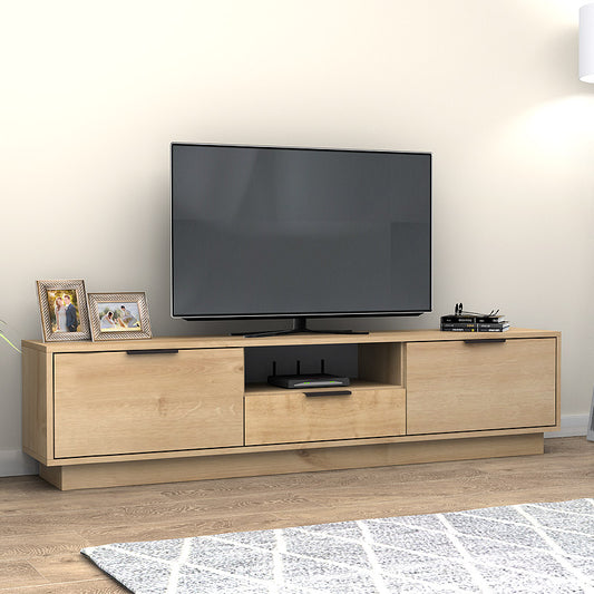 Έπιπλο Τηλεόρασης Mensa Χρώμα Φυσικό Οξιάς 180x35x43