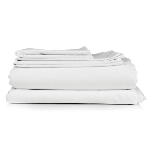 Σεντόνι Ξενοδοχείου Μονό 5-Star 300tc Satin 100% Cotton 180x290εκ Λευκό