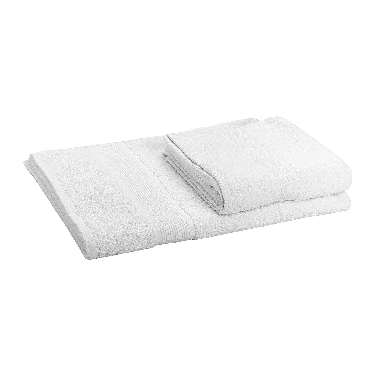 Πετσέτα Προσώπου Ξενοδοχείου Fluffy Art Ε3033 550gsm 100% Cotton 50x100εκ Λευκό