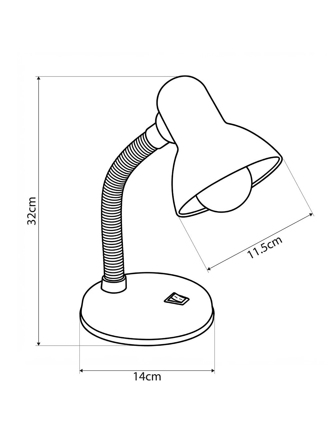 GLB-102-0014 Modern Table Lamp with 1 x E27 Socket AC 220-240V IP20 - Purple & Black - L14 x W14 x H32