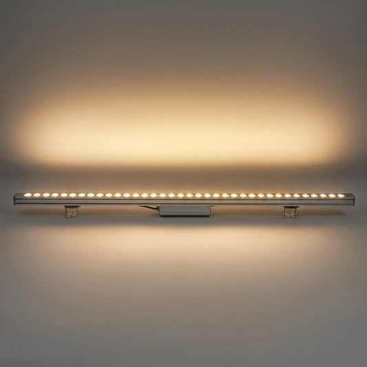 WASHERLUMA GLB-103-0033 Μπάρα Φωτισμού Wall Washer LED 36W 3240lm 30° AC 220-240V Αδιάβροχο IP65 Θερμό Λευκό 2700K - Sanan SMD Chip - Γκρι Ανθρακί Ματ - Μ100 x Π4 x Υ6.5