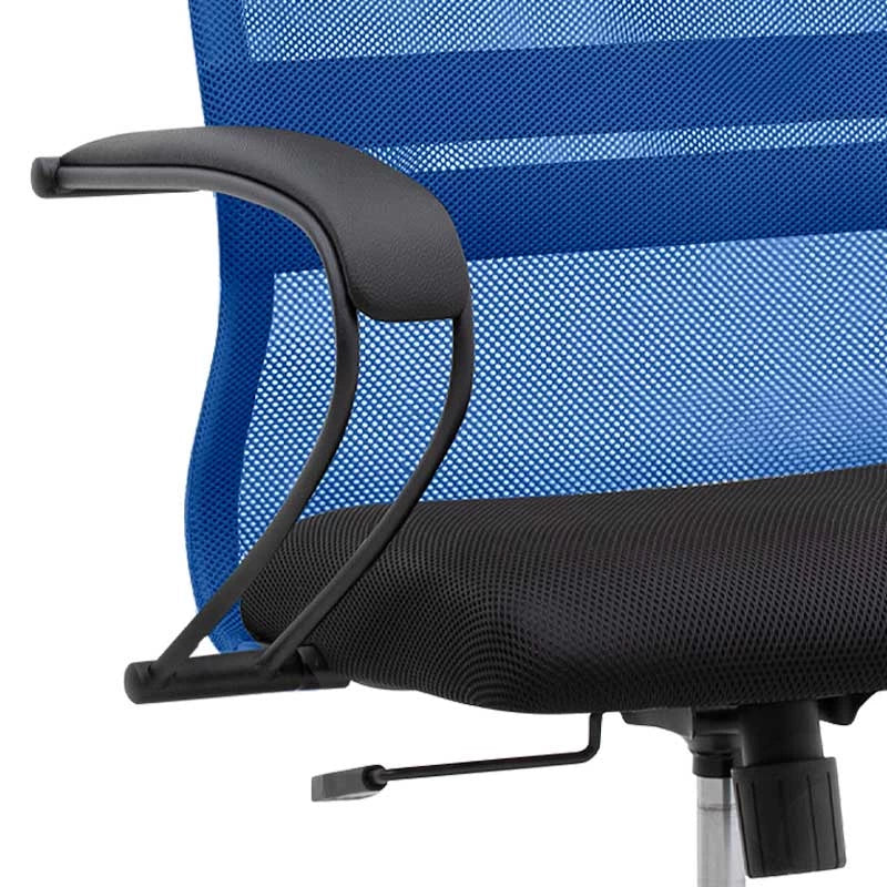 Καρέκλα Γραφείου Prince Με Ύφασμα Mesh Χρώμα Μπλε - Μαύρο 66,5X70X123/133