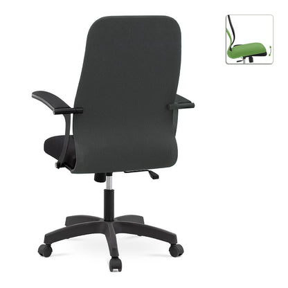 Καρέκλα Γραφείου Melani Με Διπλό Ύφασμα Mesh Χρώμα Γκρι - Μαύρο 66,5X70X102/112