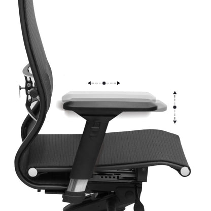 Καρέκλα Γραφείου Samurai L2-9D Εργονομική Με Ύφασμα Ts Mesh Χρώμα Μαύρο 69X70X125/135