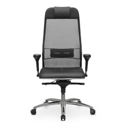 Καρέκλα Γραφείου Samurai L1-2D Εργονομική Με Ύφασμα Ts Mesh Και Τεχνόδερμα Χρώμα Μαύρο 69X70X122/130