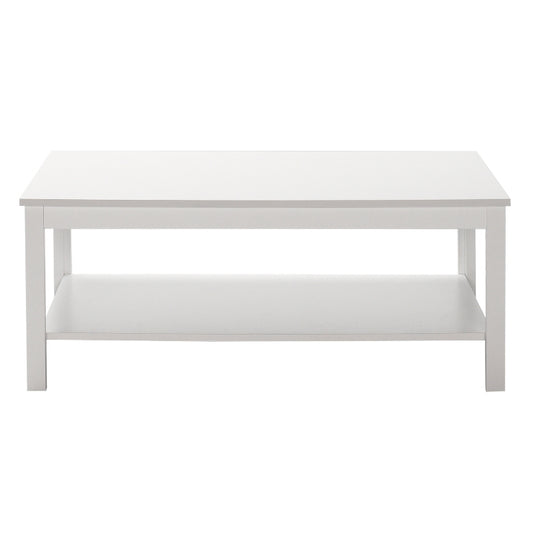 Τραπεζάκι Σαλονιού Rustic Χρώμα Λευκό 103x60x40