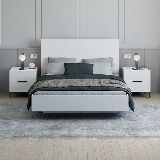 Κρεβάτι Oryana Χρώμα Λευκό 160x200εκ