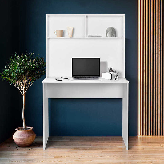 Γραφείο Εργασίας Trendline Χρώμα Λευκό 90x52x148