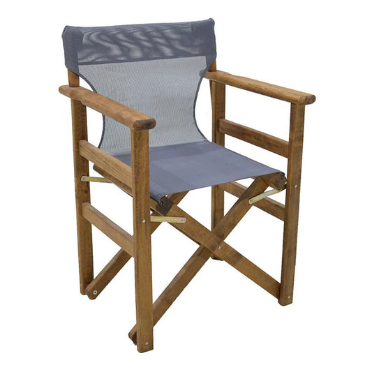 Διάτρητο Πανί Επαγγελματικό για Πολυθρόνα Σκηνοθέτη Χρώματος Ανθρακί