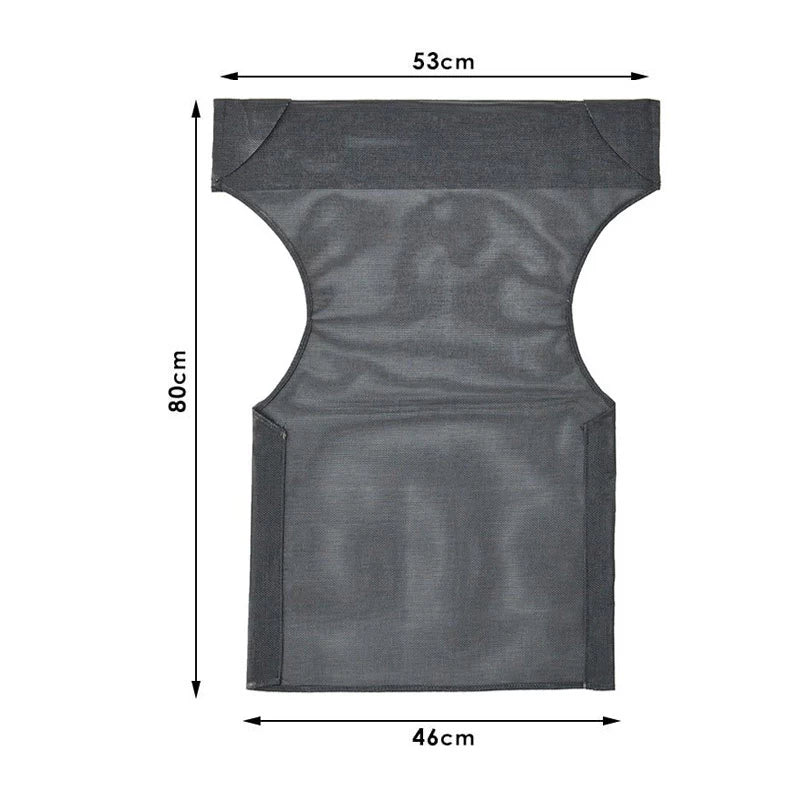 Διάτρητο Πανί Επαγγελματικό για Πολυθρόνα Σκηνοθέτη Χρώματος Μαύρο