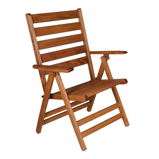 Καρέκλα Πτυσσόμενη Klara Από Ξύλο Οξιάς Σε Χρώμα Κερασί Εμποτισμού 63X60X100