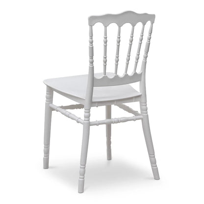Καρέκλα Napoleon Από Πολυπροπυλένιο Χρώμα Λευκό 40X40,5X89