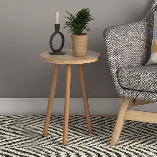 Βοηθητικό Τραπεζάκι Roma από Μελαμίνη Χρώμα Pine Oak 33,5x33,5x46