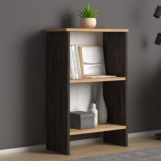 Βιβλιοθήκη Μελαμίνης Flora Χρώμα Industrial Grey - Oak 52x25x80