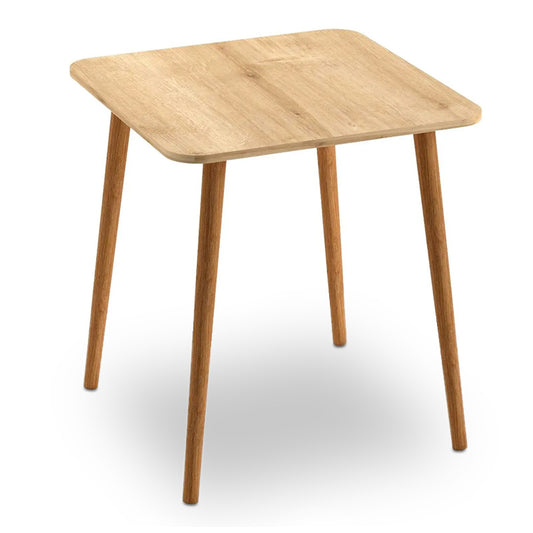 Τραπέζι Kare Από Μελαμίνη Χρώμα Oak 70X70X72