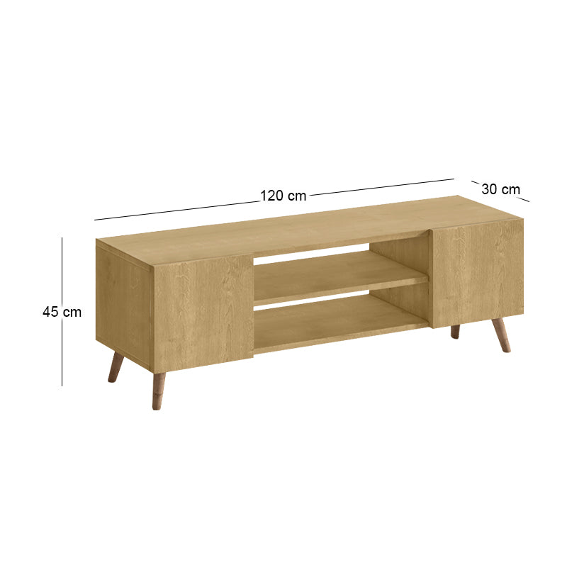 Έπιπλο Τηλεόρασης Etna Χρώμα Sapphire Oak 120x30x45