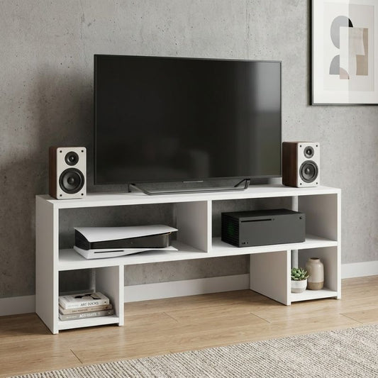 Έπιπλο Τηλεόρασης Dabi Χρώμα Λευκό 120x30x40