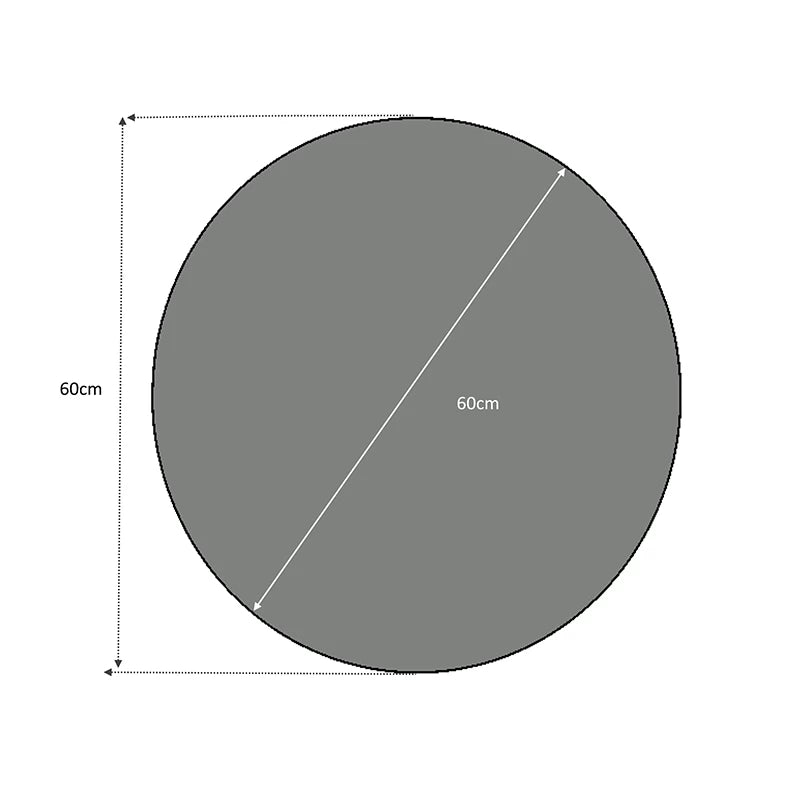Καθρέφτης Τοίχου Losta Χρώμα Λευκό 60x60x2,2