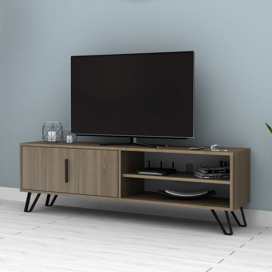 Έπιπλο Τηλεόρασης Foot Χρώμα Καρυδί 160x35x49