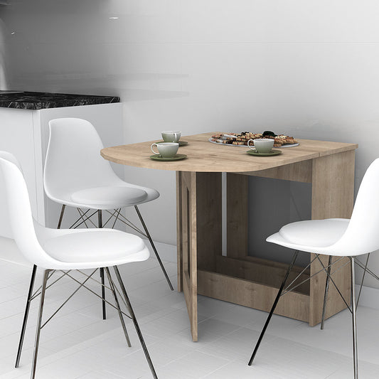 Τραπέζι Μελαμίνης Winslet Επεκτεινόμενο Χρώμα Sonoma 34(63+63)X80x76