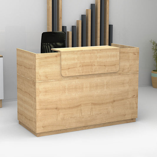 Γραφείο Reception Μελαμίνης Lemmon Χρώμα Sonoma 160x70x110