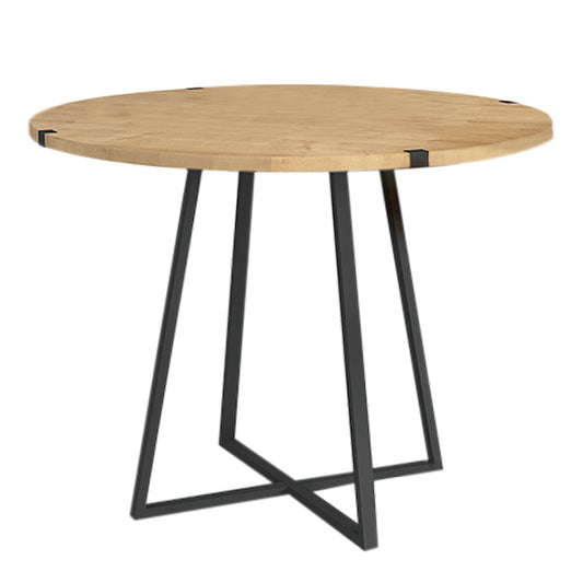 Τραπέζι Rubes Μεταλλικό - Μελαμίνης Χρώμα Sonoma - Ανθρακί 120X120X78