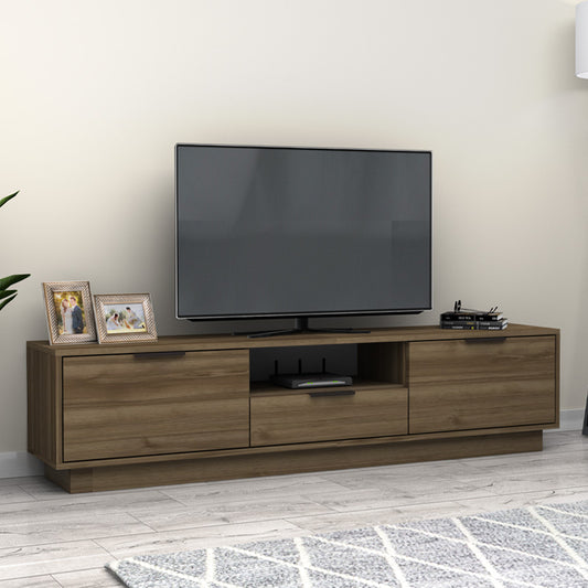 Έπιπλο Τηλεόρασης Mensa Χρώμα Καρυδί 180x35x43