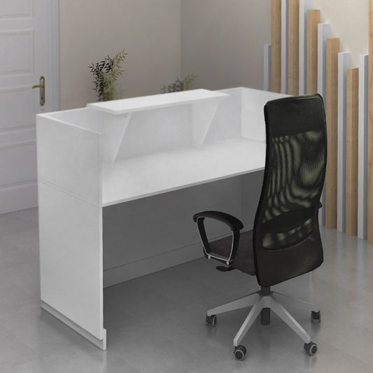 Γραφείο Reception Lemmon Χρώμα Λευκό 120x70x110