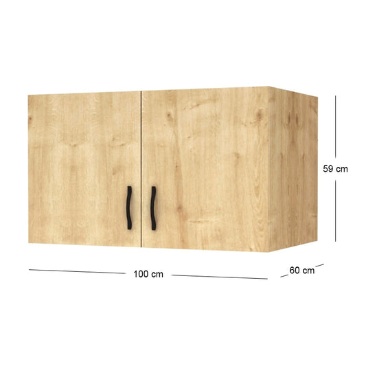 Πατάρι Ντουλάπας Victoria Δίφυλλο Χρώμα Φυσικό Οξιάς 100x60x59