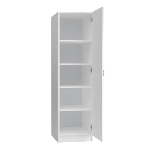 Ντουλάπα Ρούχων Victoria Μονόφυλλη Χρώμα Λευκό 50x60x181