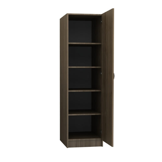 Ντουλάπα Ρούχων Victoria Μονόφυλλη Χρώμα Καρυδί 50x60x181