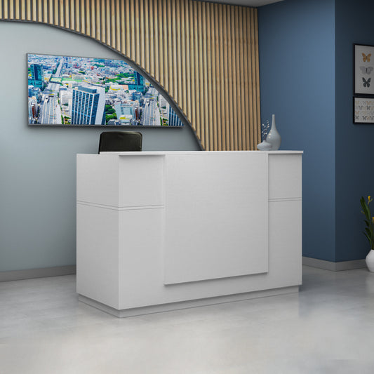 Γραφείο Υποδοχής - Reception Gemini Χρώμα Λευκό 180x70x110
