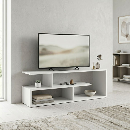 Έπιπλο Τηλεόρασης Forever Χρώμα Λευκό 120x30x40