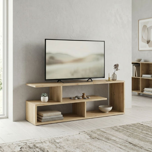 Έπιπλο Τηλεόρασης Forever Χρώμα Φυσικό Οξιάς 120x30x40