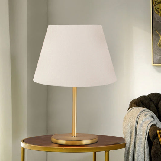 Φωτιστικό Επιτραπέζιο Rosenthal Ύφασμα PVC Χρώμα Κρεμ/Χρυσό 22x17x37