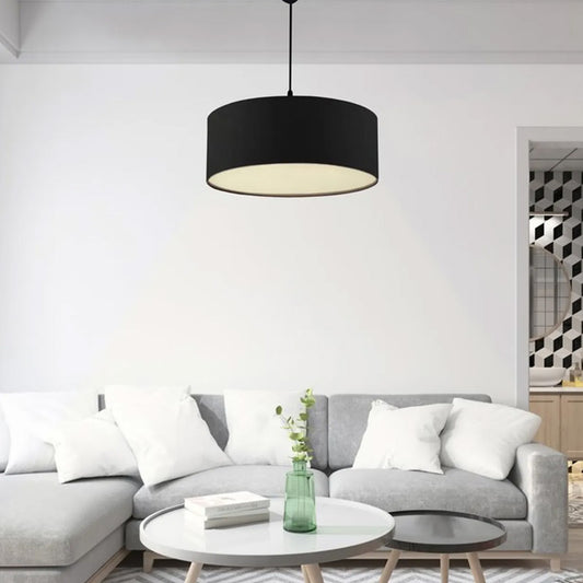 Φωτιστικό Οροφής Monahan Υφασμάτινο Μονόφωτο Χρώμα Μαύρο 38x21x70