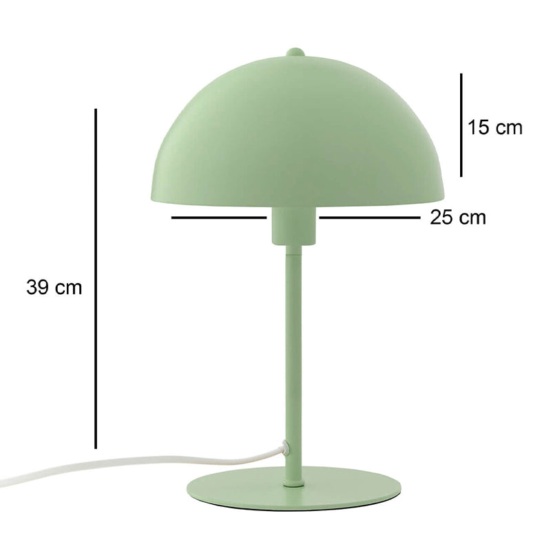 Φωτιστικό Επιτραπέζιο Favori E27 Μεταλλικό Χρώμα Μέντα Ø25x39