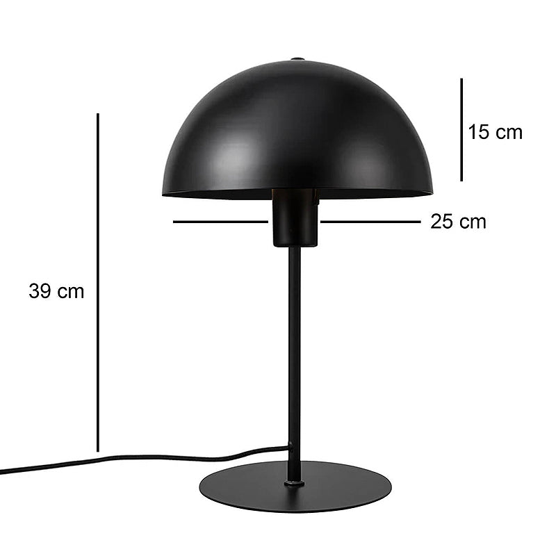 Φωτιστικό Επιτραπέζιο Favori E27 Μεταλλικό Χρώμα Μαύρο Ø25x39