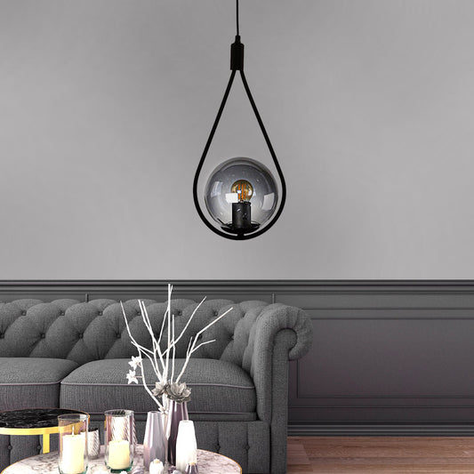 Φωτιστικό Οροφής Shemesh E27 Μεταλλικό Μονόφωτο Χρώμα Μαύρο 20x20x85